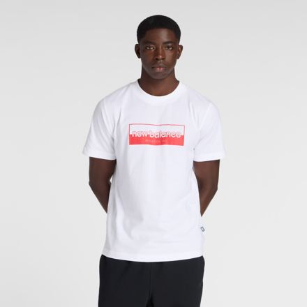 Rectangular Logo T-Shirt, WHITE, MT53956WT