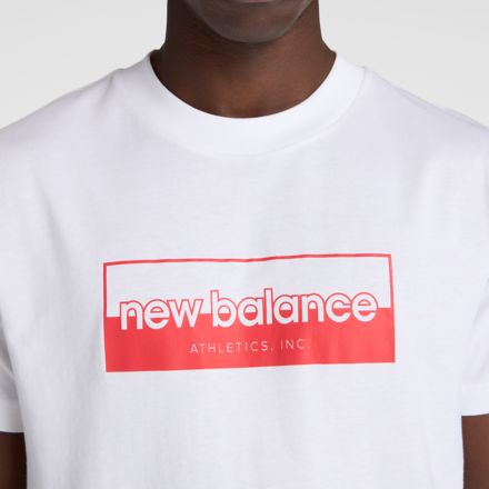 Rectangular Logo T-Shirt, WHITE, MT53956WT