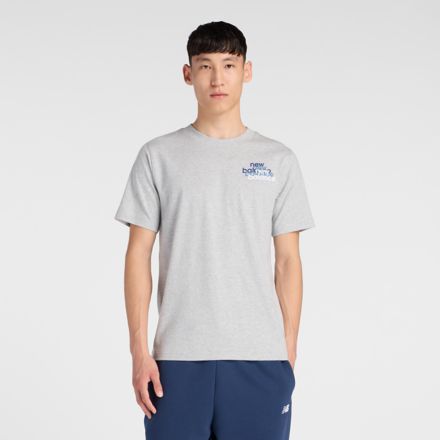 Multi Linear Logo T-Shirt, ATHLETIC GREY, MT53958AG