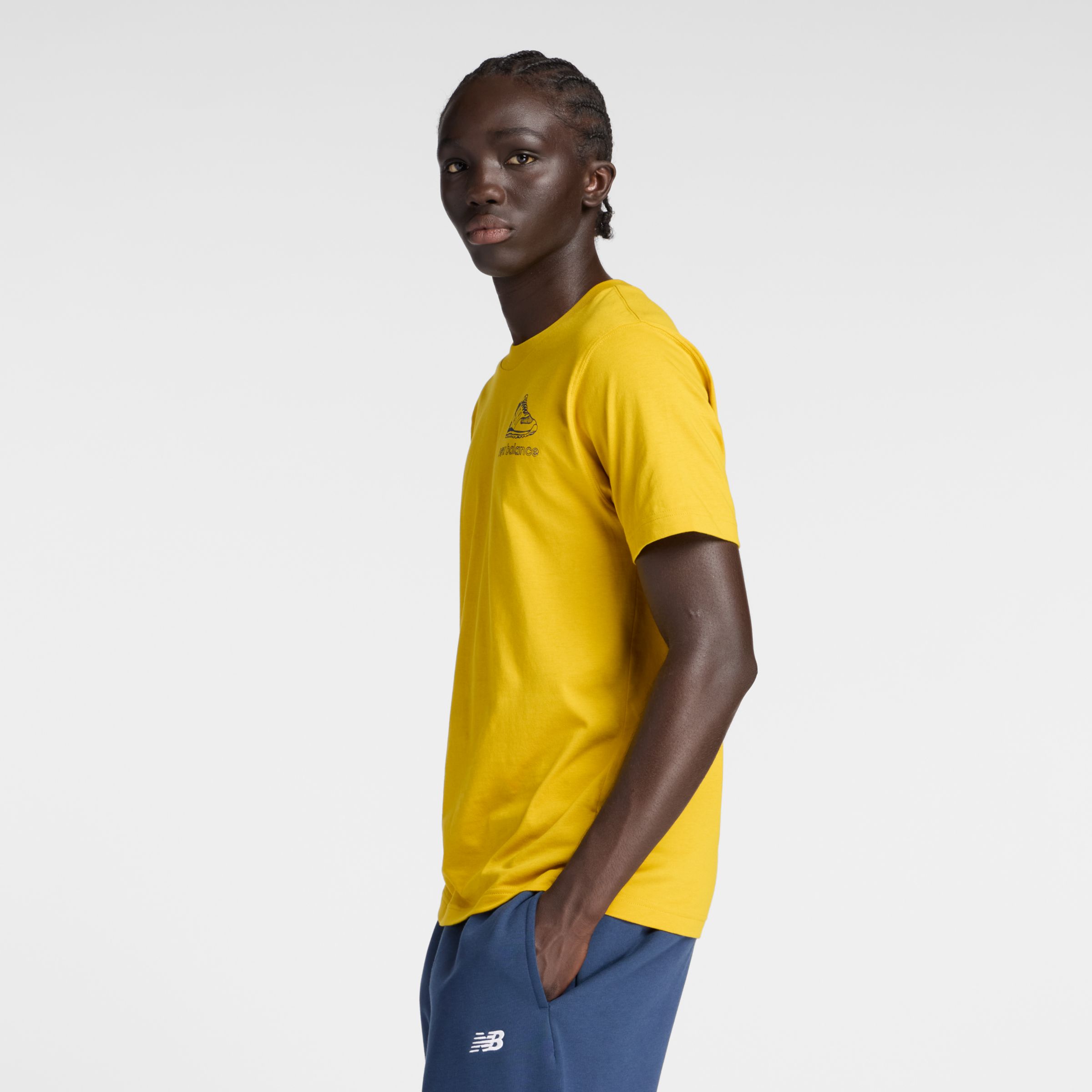 New Balance Left Chest Shoe Sketch T-Shirt, MT53962BQG