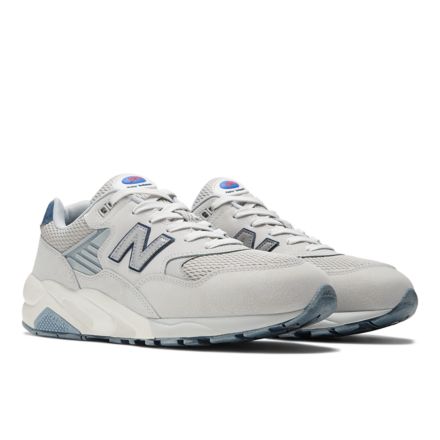 New balance 580 men clearance silver