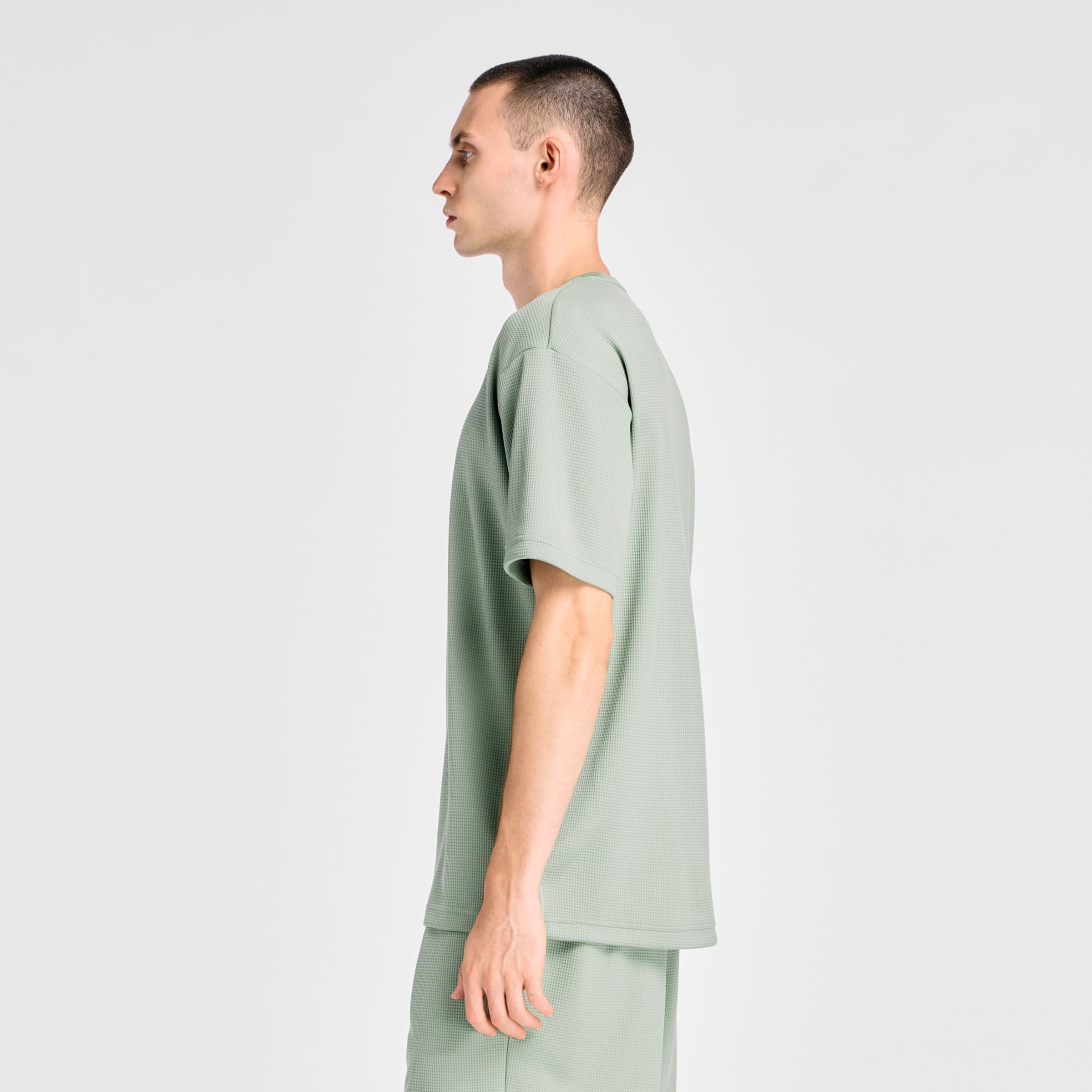 New Balance Textured Check T-Shirt, MT6100FRAAR