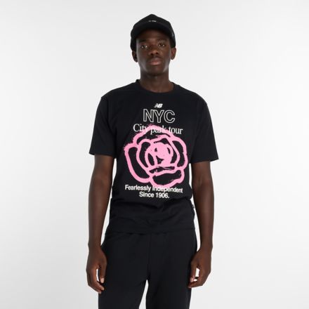 NYC City Run T 恤, 黑, MT61018IBK