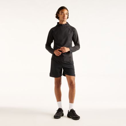 Reflective Run Hoodie, BLACK with Black Reflective, MT61021BBK