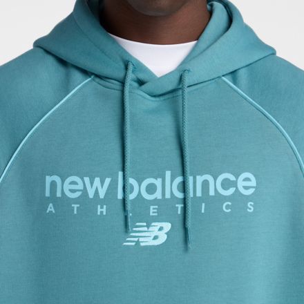 Trackside Fleece Hoodie, BIG TEAL with TAFFY BLUE, MT611629AAZ