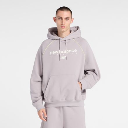 Trackside Fleece Hoodie, TRUFFLE SALT with AFTERGLOW, MT611629ABI