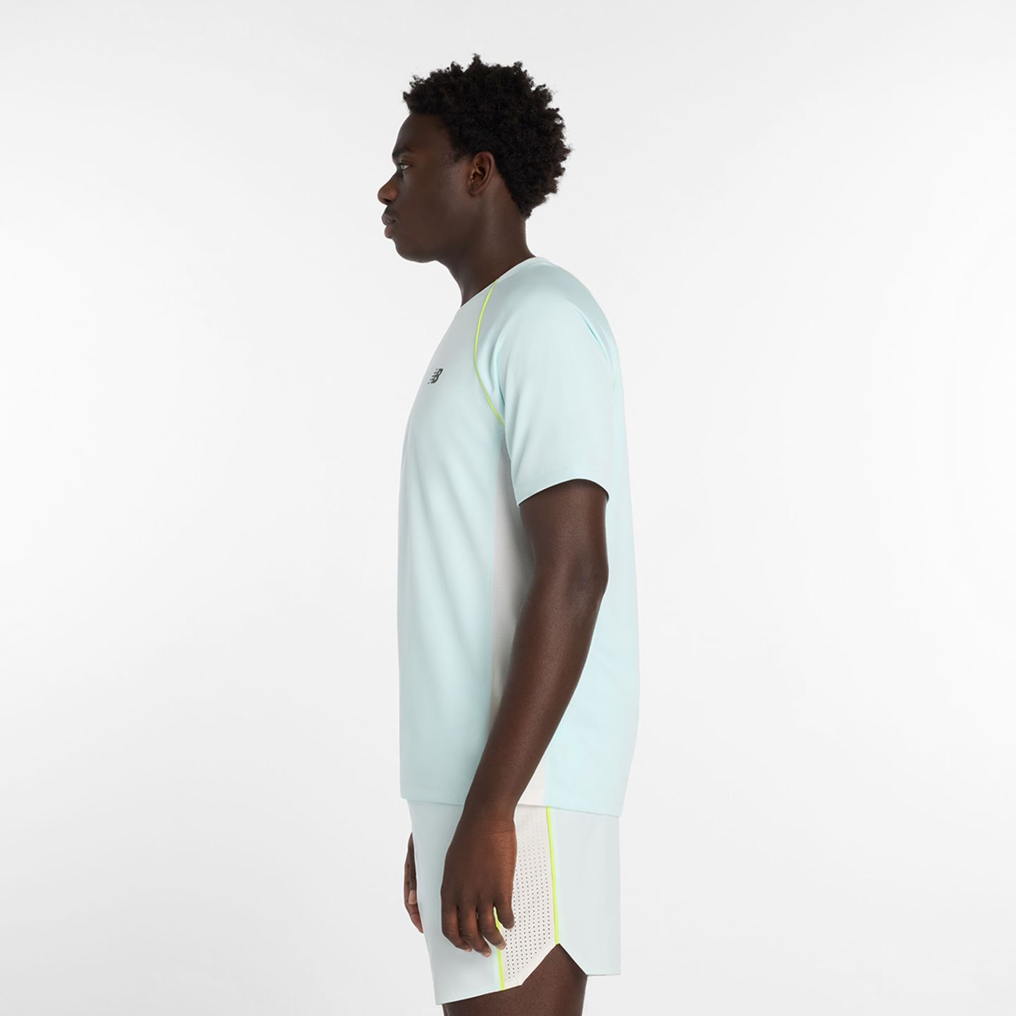 Мужской топ New Balance Tournament Top, цвет: Синий / Чёрный — фото 4