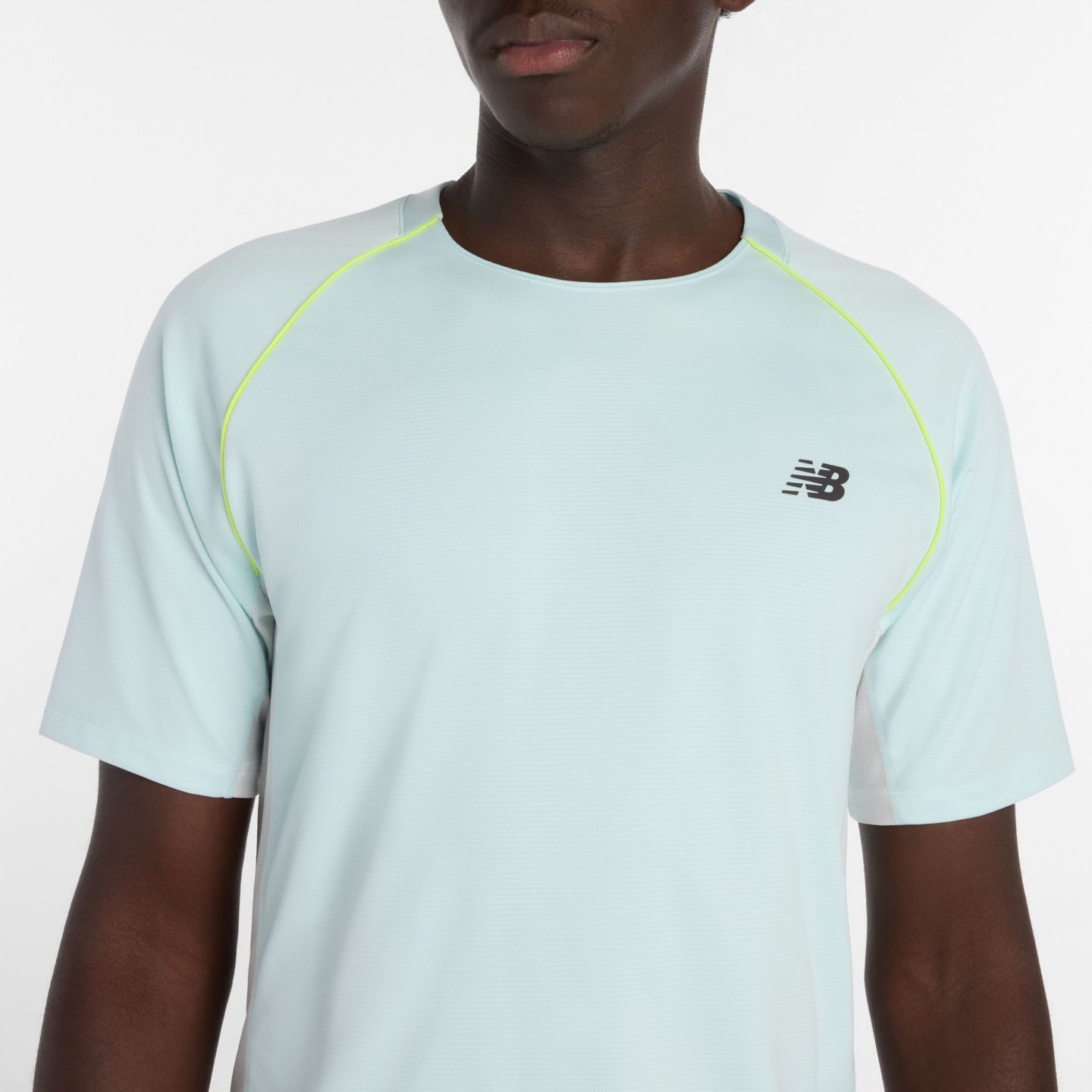 Мужской топ New Balance Tournament Top, цвет: Синий / Чёрный — фото 3
