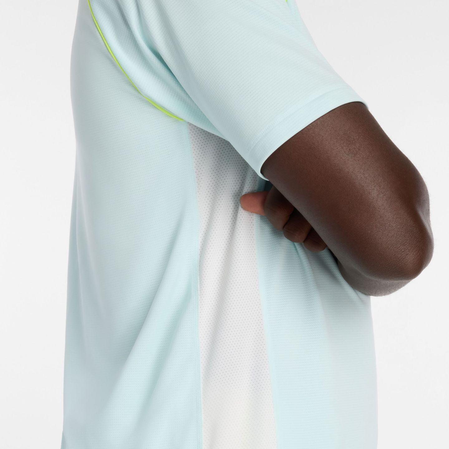 Мужской топ New Balance Tournament Top, цвет: Синий / Чёрный — фото 5