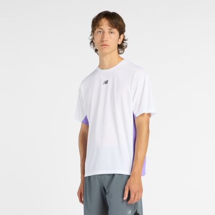 Fast Days T-Shirt, WHITE with ELECTRIC INDIGO, MT6116HPWT