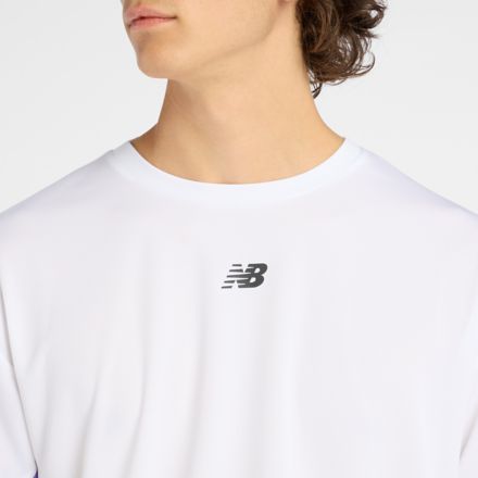 Fast Days T-Shirt, WHITE with ELECTRIC INDIGO, MT6116HPWT