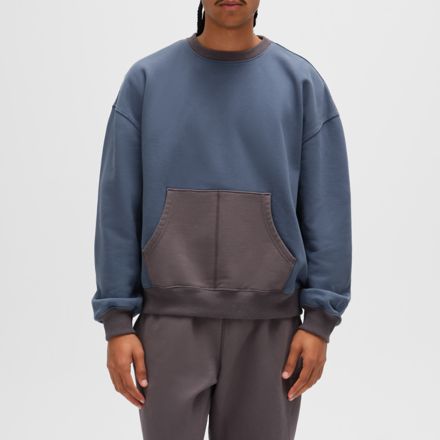 New Balance x BEAMS Made in U.S.A. Washed Crew, LEAD with Grey, MT6119VYLED