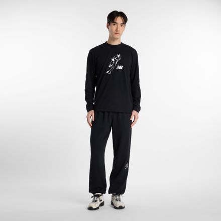 Shohei Always On Logo 長袖 T 恤, 魚子醬, MT6129GVBK