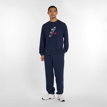 大谷翔平オールウェイズオンロゴ長袖Tシャツ, NB WHITE, MT6129GVTNV