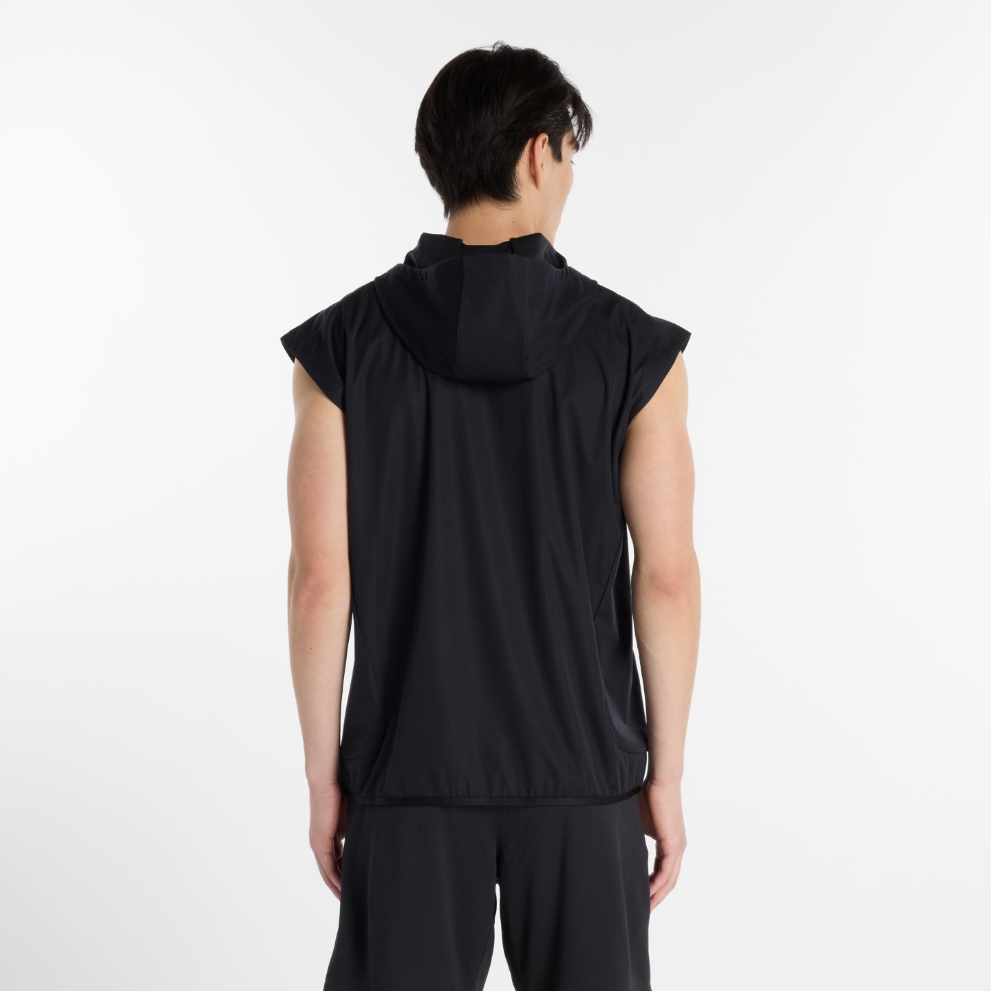 Мужское худи New Balance Shohei Performance Sleeveless, цвет: Caviar — фото 4