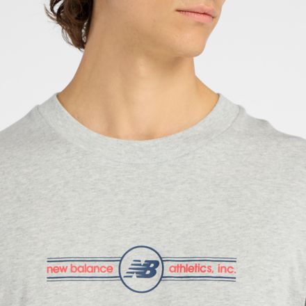 Logo Belt T-Shirt, Athletic Grey, MT6148SVAG