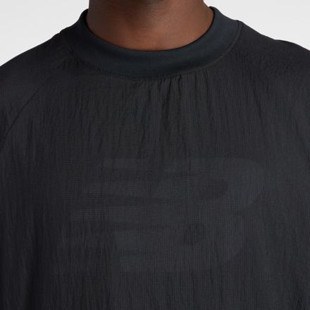 NB GREY 2 Layer T-Shirt, BLACK with Black, MT6154U7BK