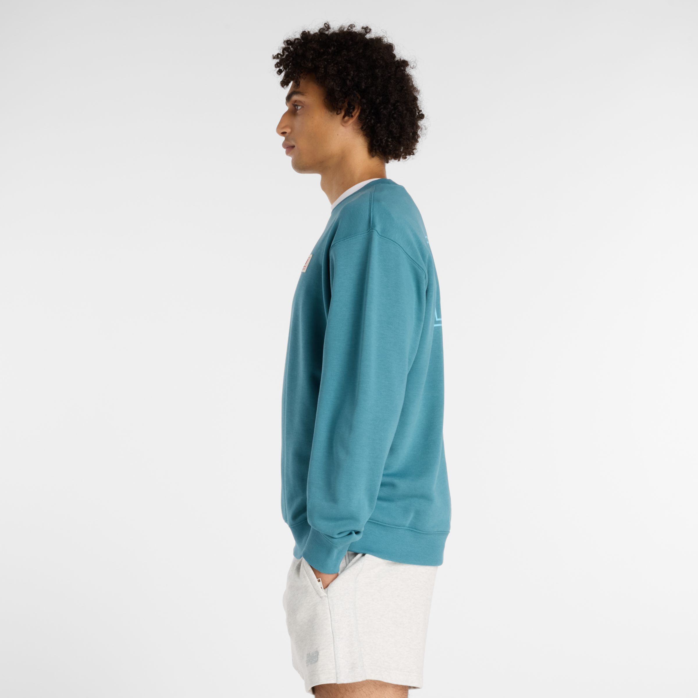 New Balance Woven Label Crew, MT6175T5AAZ