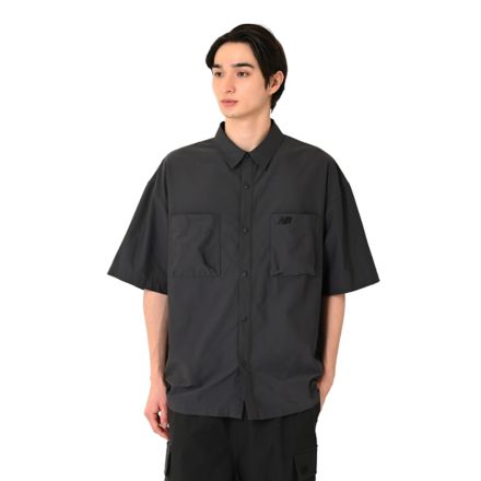 ブリーザブルニットショートスリーブ, BLACKTOP with Grey, MT617839ACK