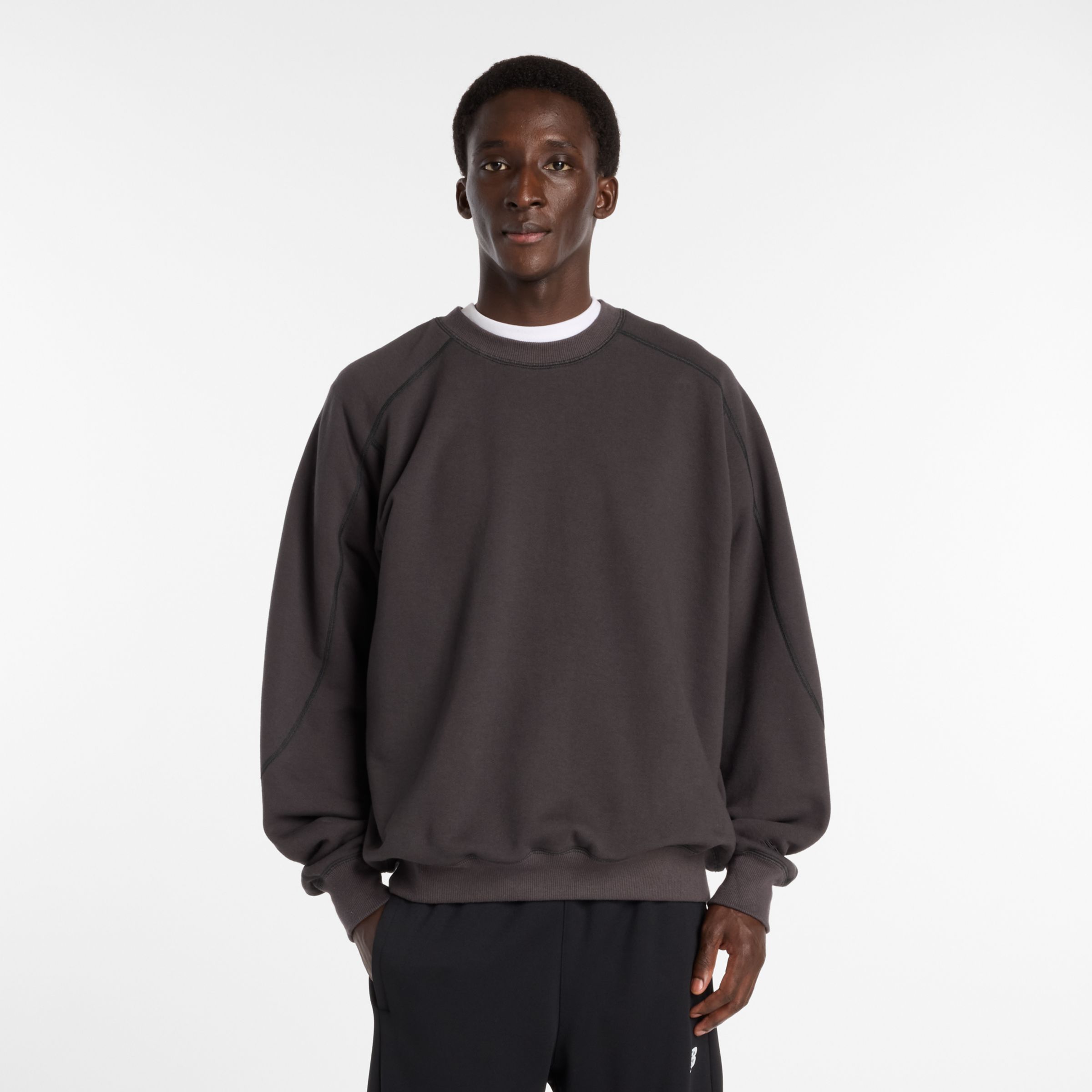 NB GREY オーバーサイズクルーネック