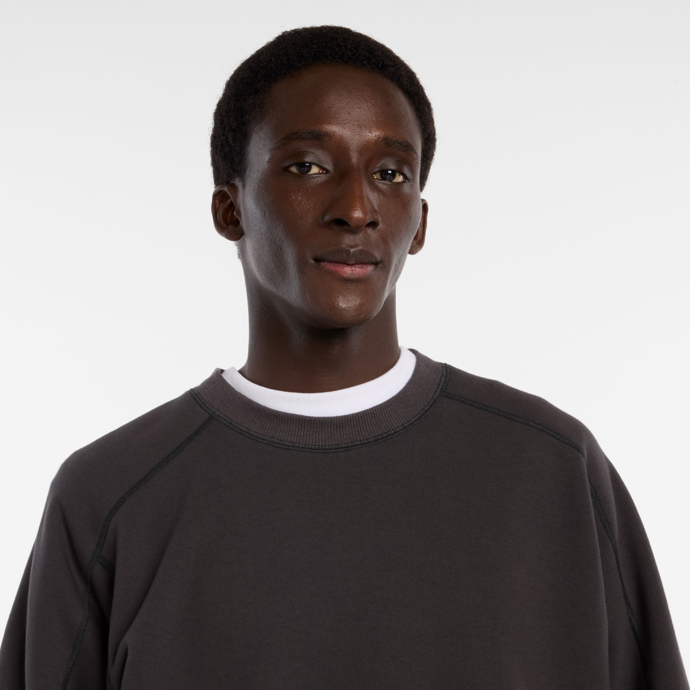 NB GREY オーバーサイズクルーネック