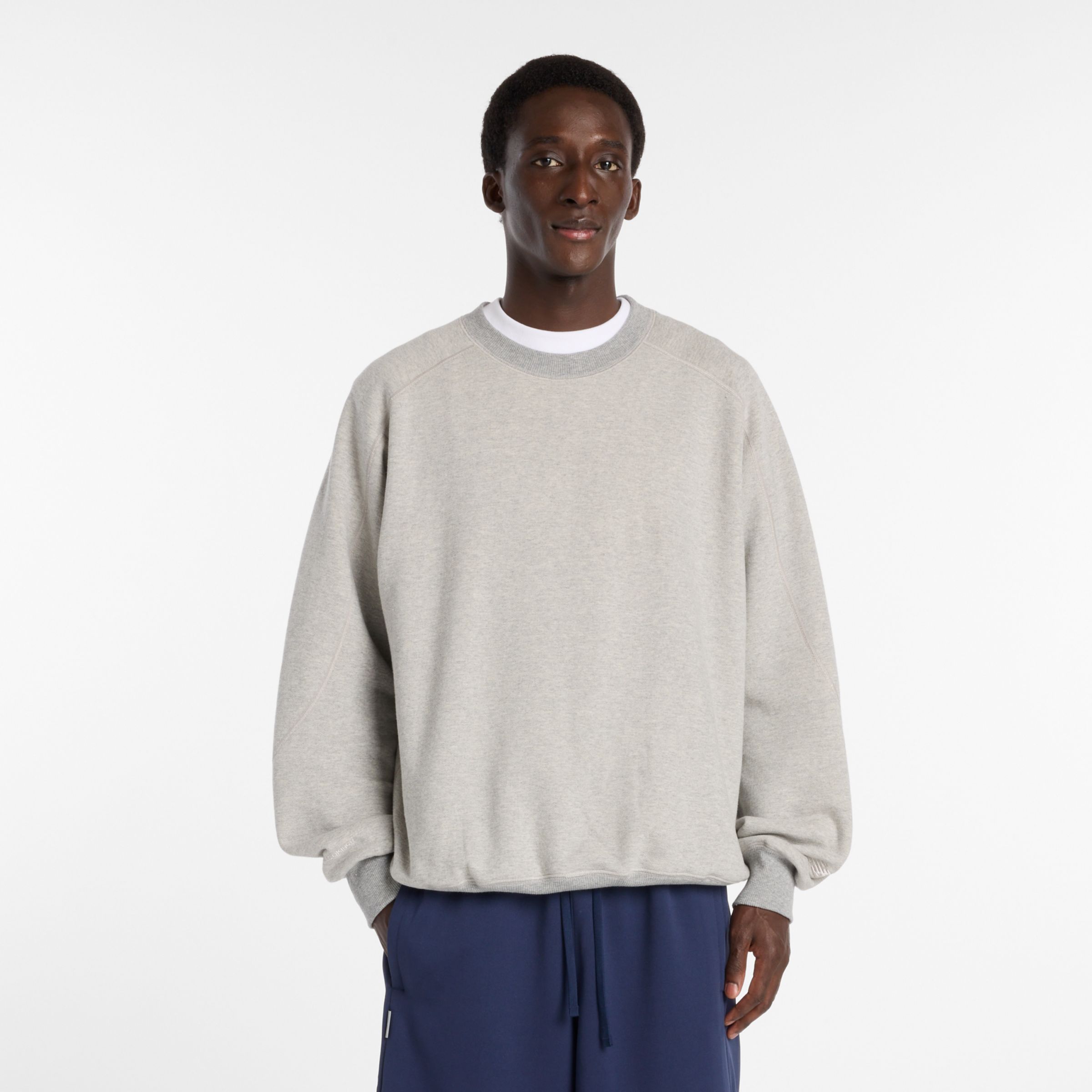 NB GREY オーバーサイズクルーネック