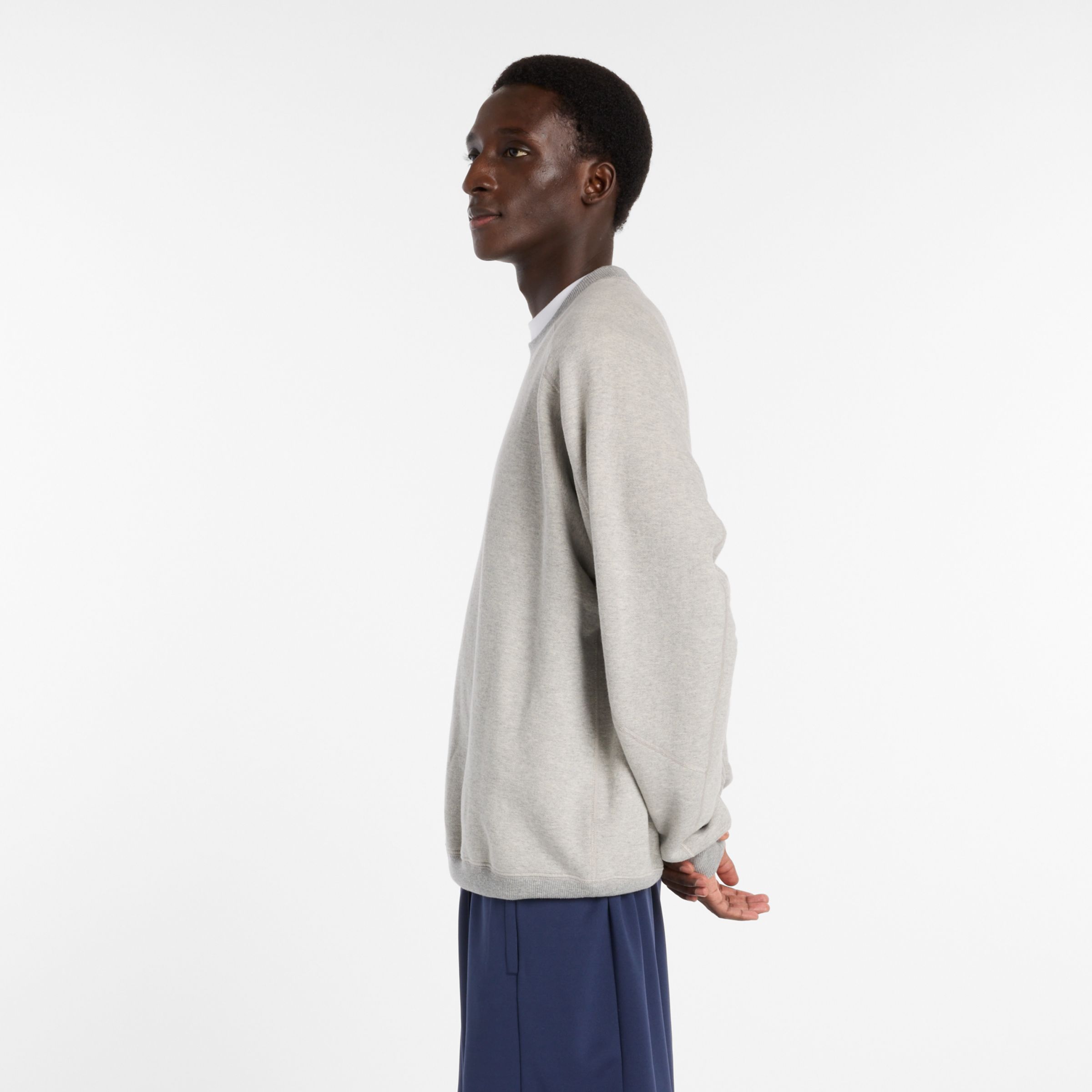 NB GREY オーバーサイズクルーネック