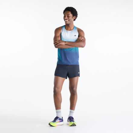 Race Day Ultra Light Printed Singlet, ALTITUDE with STREAMSONG, MT61934JATD