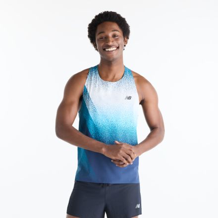 Race Day Ultra Light Printed Singlet, ALTITUDE with STREAMSONG, MT61934JATD