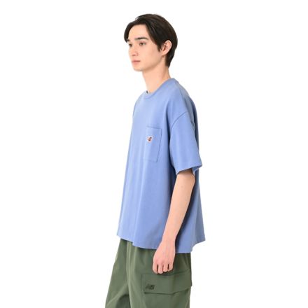 エンブロイダリードNBポケットショートスリーブTシャツ