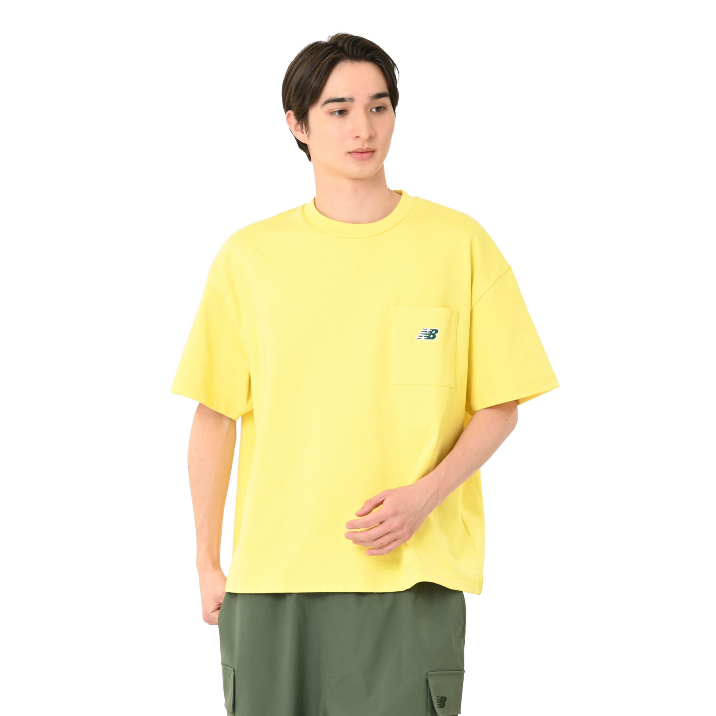 エンブロイダリードNBポケットショートスリーブTシャツ