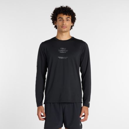 Reflective Poly Long Sleeve T-Shirt, BLACK, MT61B09EBK