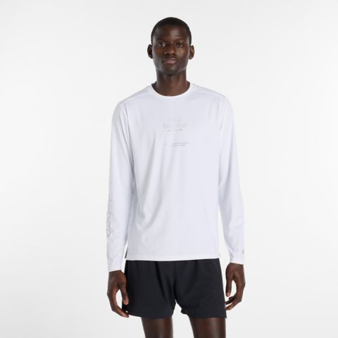Мужские футболки New Balance Reflective Poly Long Sleeve T-Shirt
