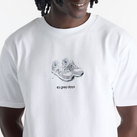 Grey Days 574 T-Shirt, WHITE, MT61B4GIWT