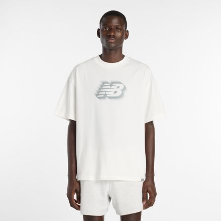 NB Logo T-Shirt, SEA SALT with White, MT61C625SST
