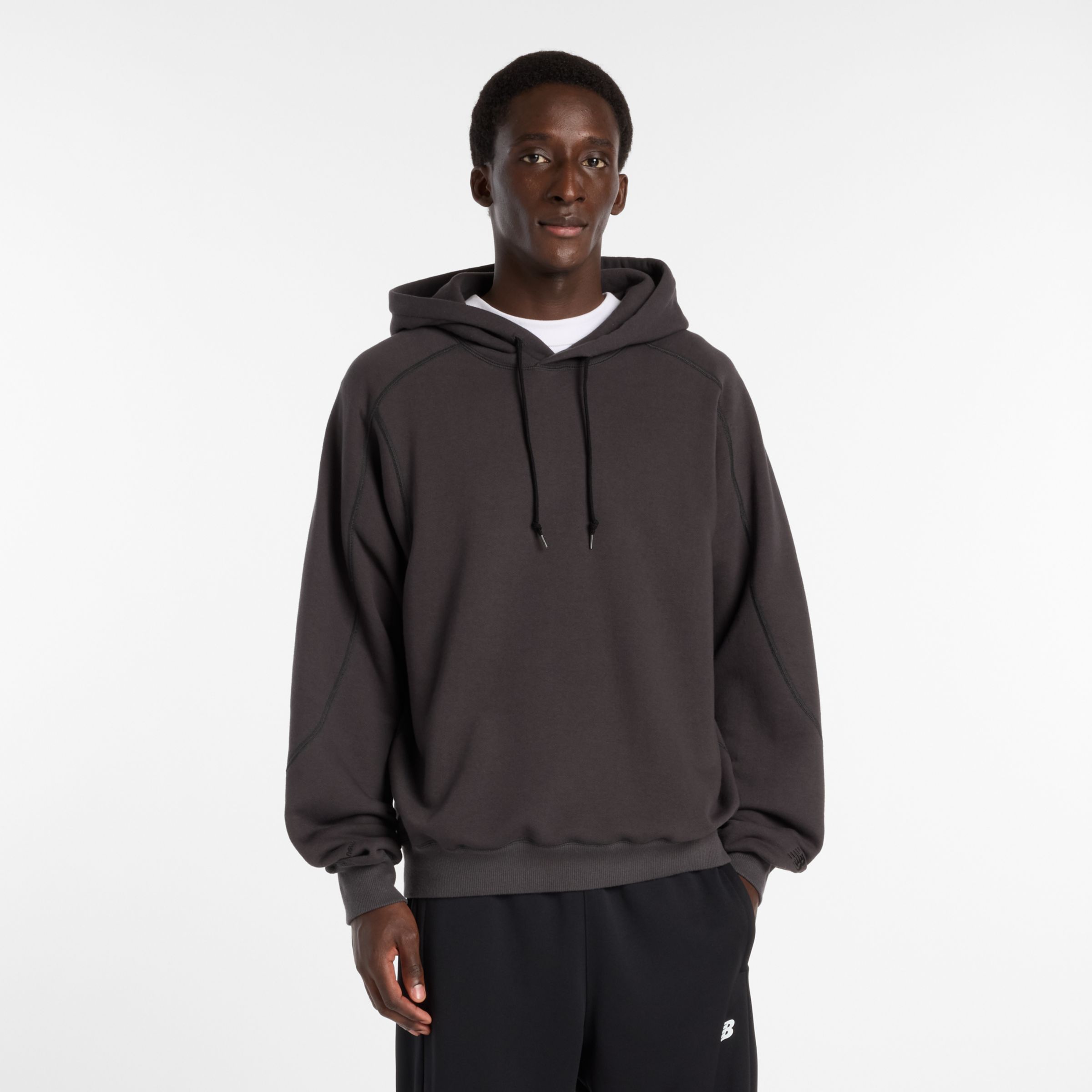 NB GREY レギュラーフィットフーディ