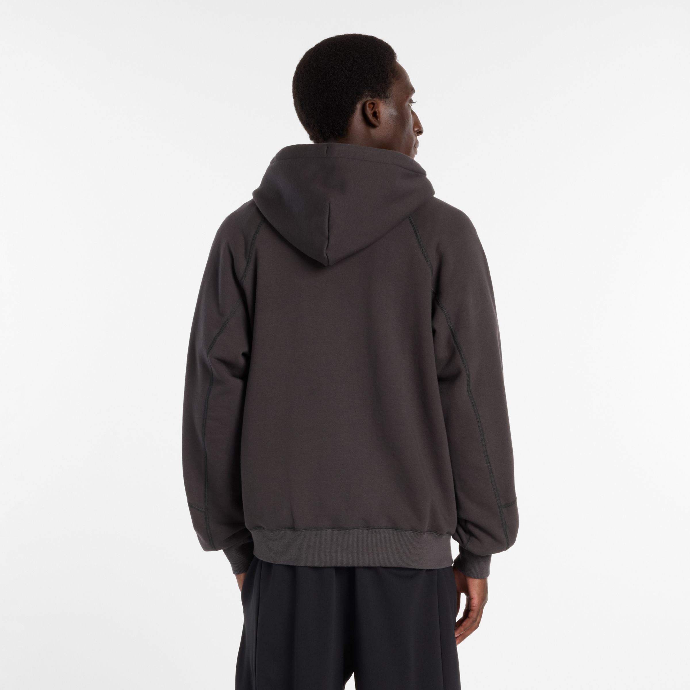 NB GREY レギュラーフィットフーディ