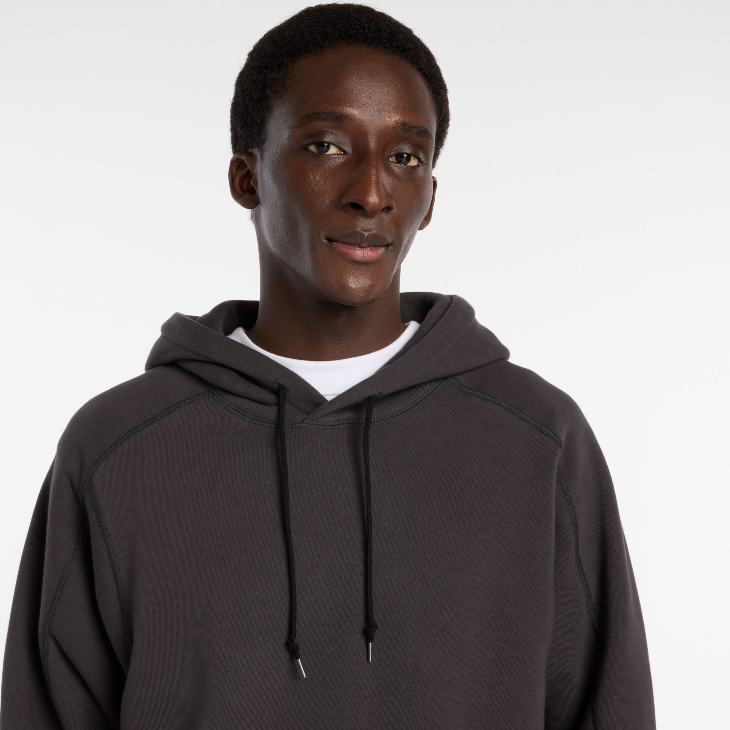 NB GREY レギュラーフィットフーディ