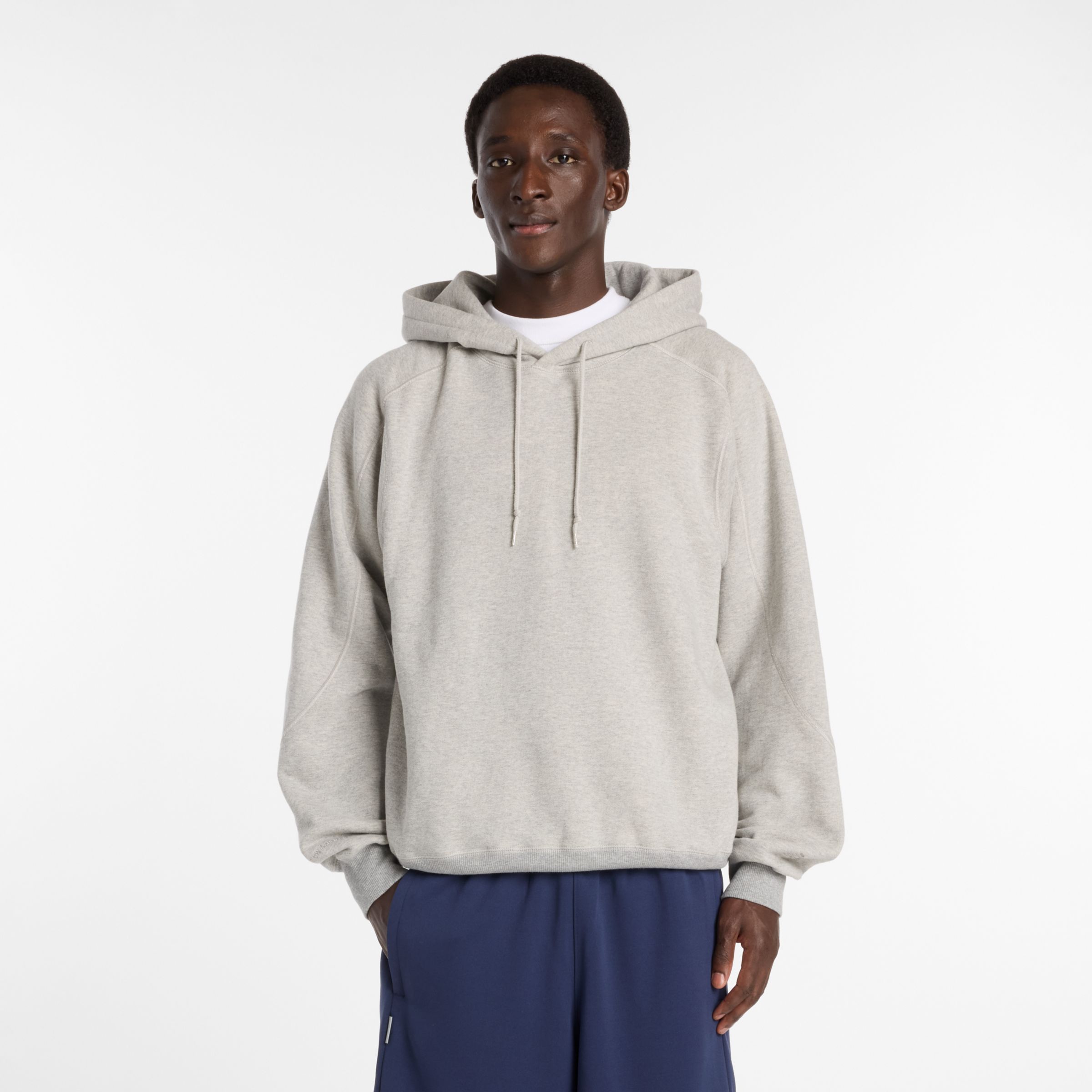 NB GREY レギュラーフィットフーディ