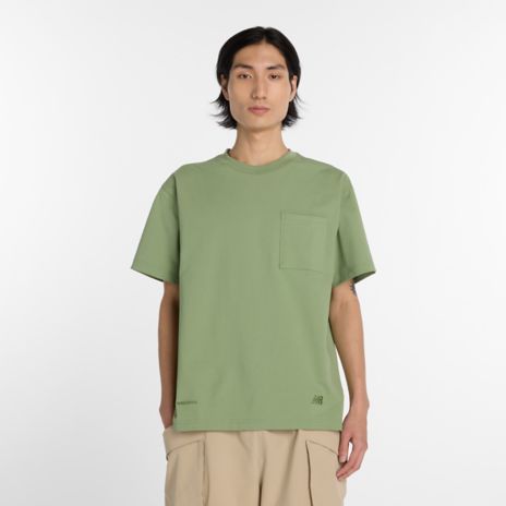 NB GREY ポケットTシャツ