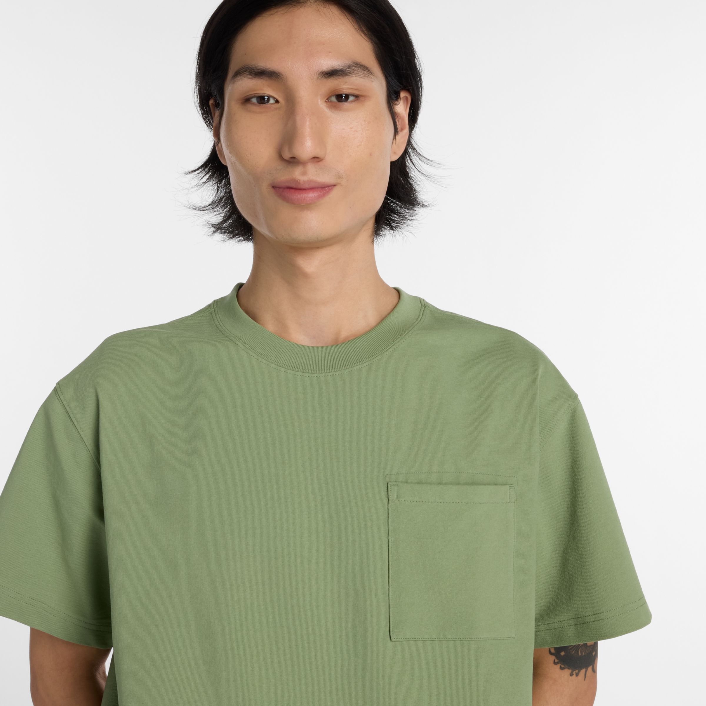 NB GREY ポケットTシャツ