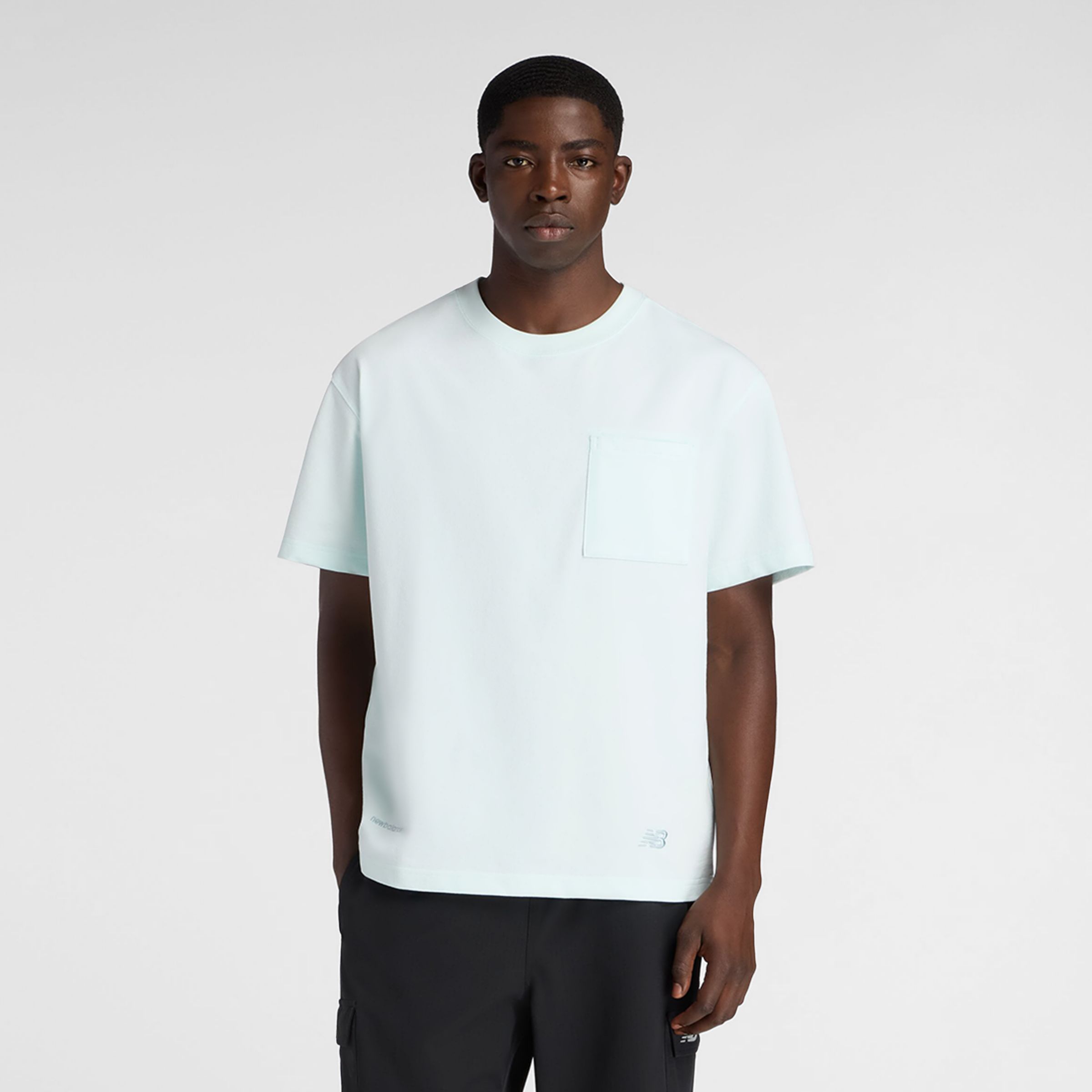 NB GREY ポケットTシャツ