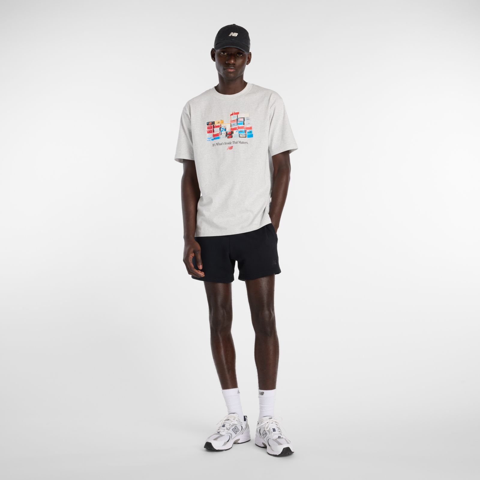 Мужские футболки New Balance Boxes T-Shirt — фото 2