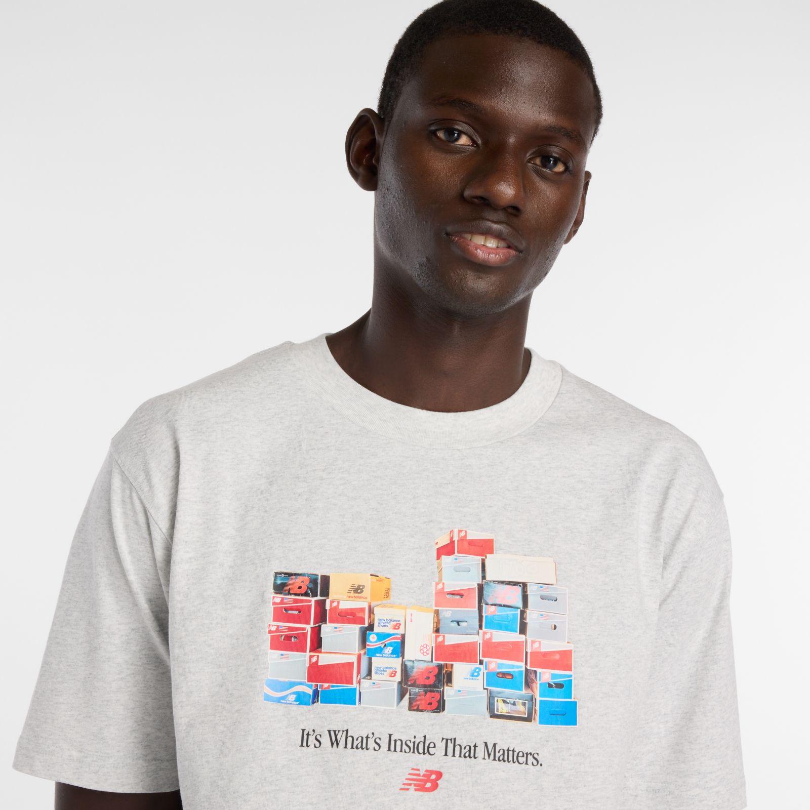 Мужские футболки New Balance Boxes T-Shirt — фото 3