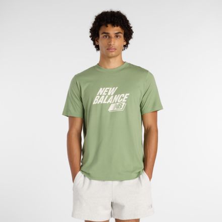 Sport Graphic Cotton T-Shirt, OREGANO with SEA SALT, MT61H0Z3AAR