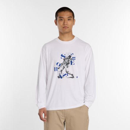 大谷翔平グラフィック長袖Tシャツ2, NB WHITE, MT61I3WYWT