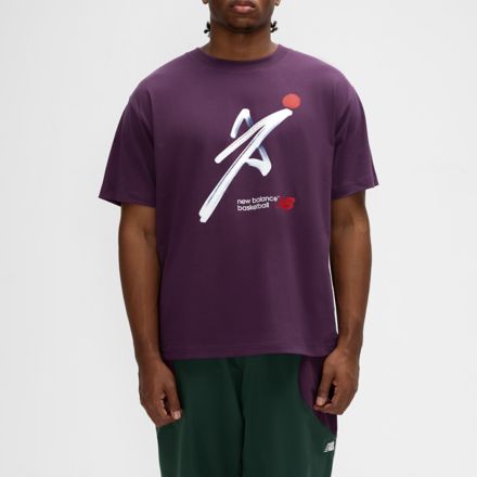 Basketball Painted T-Shirt, MIDNIGHT VIOLET with Purple, MT61I82TMXH