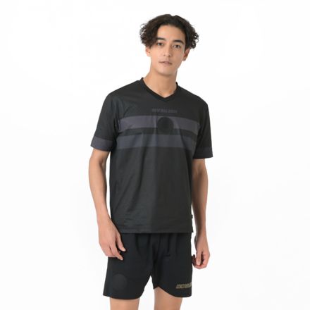 Blackout コットンライク ショートスリーブシャツ, BLACK with Black, MT61J226BK