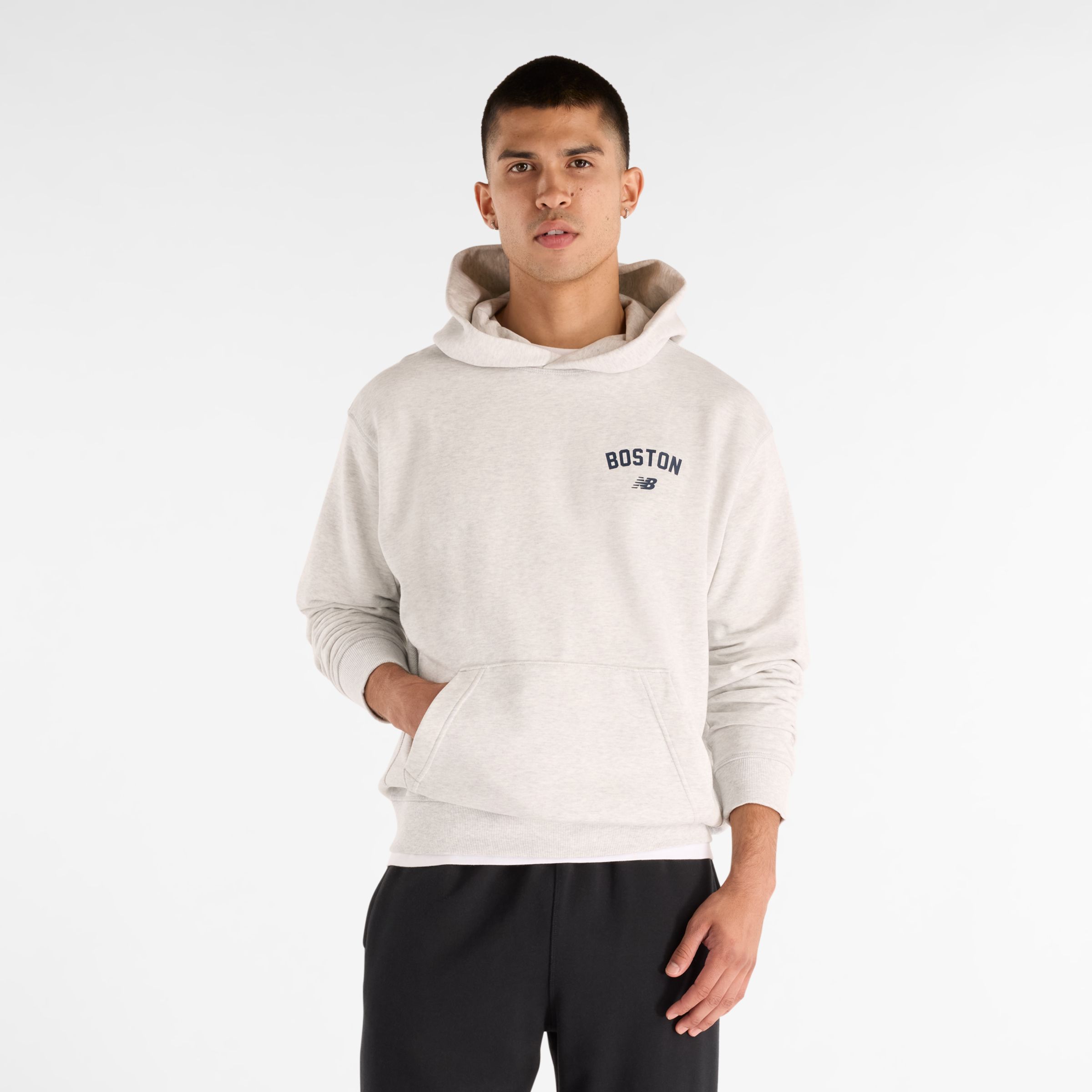 New Balance Boston City Logo Hoodie, MT61K61GAHH