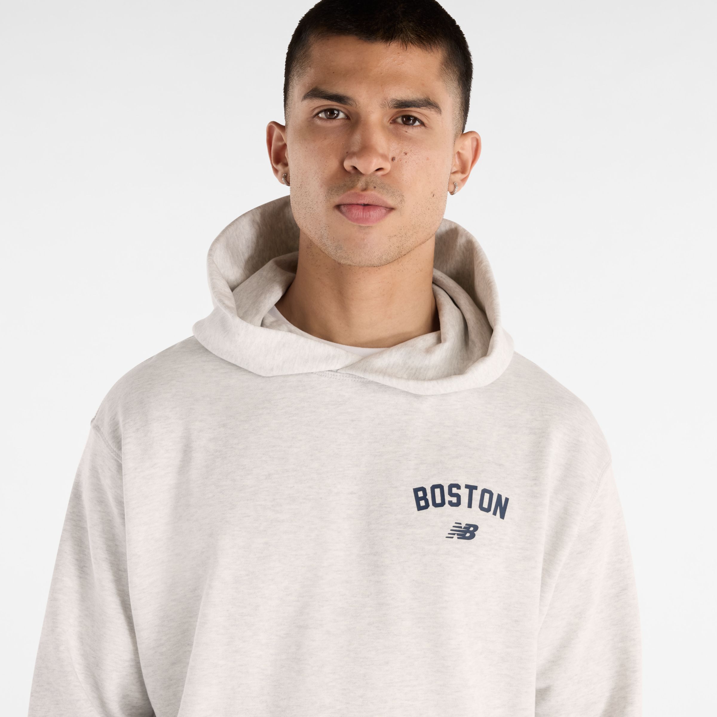 New Balance Boston City Logo Hoodie, MT61K61GAHH